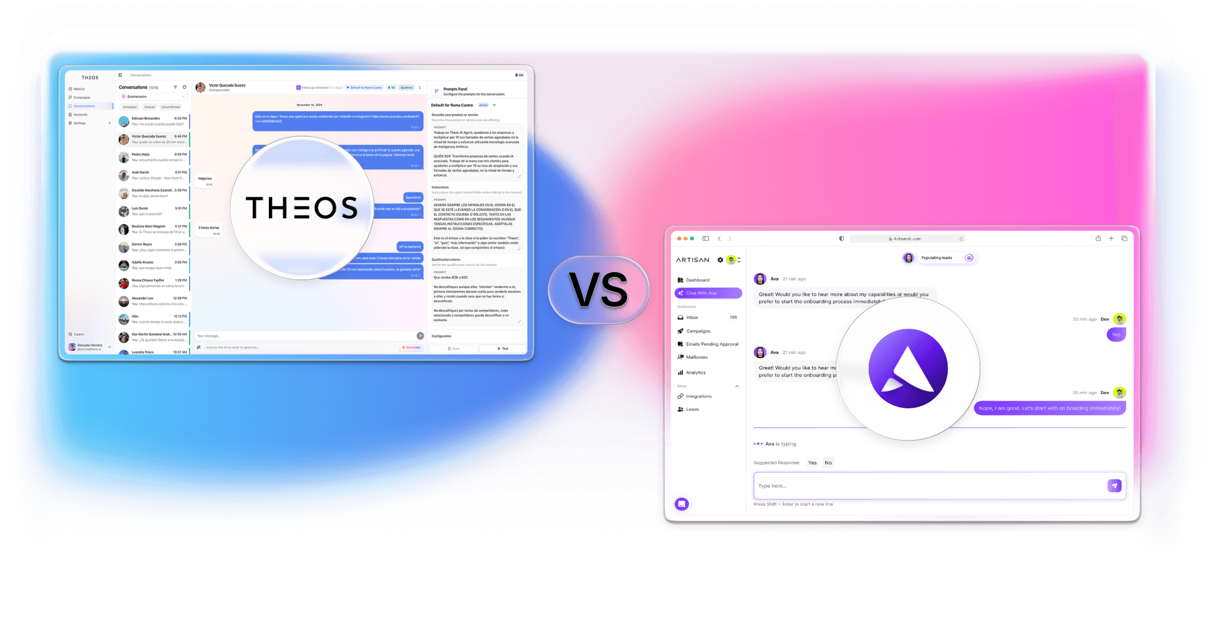 Theos vs Artisan comparison